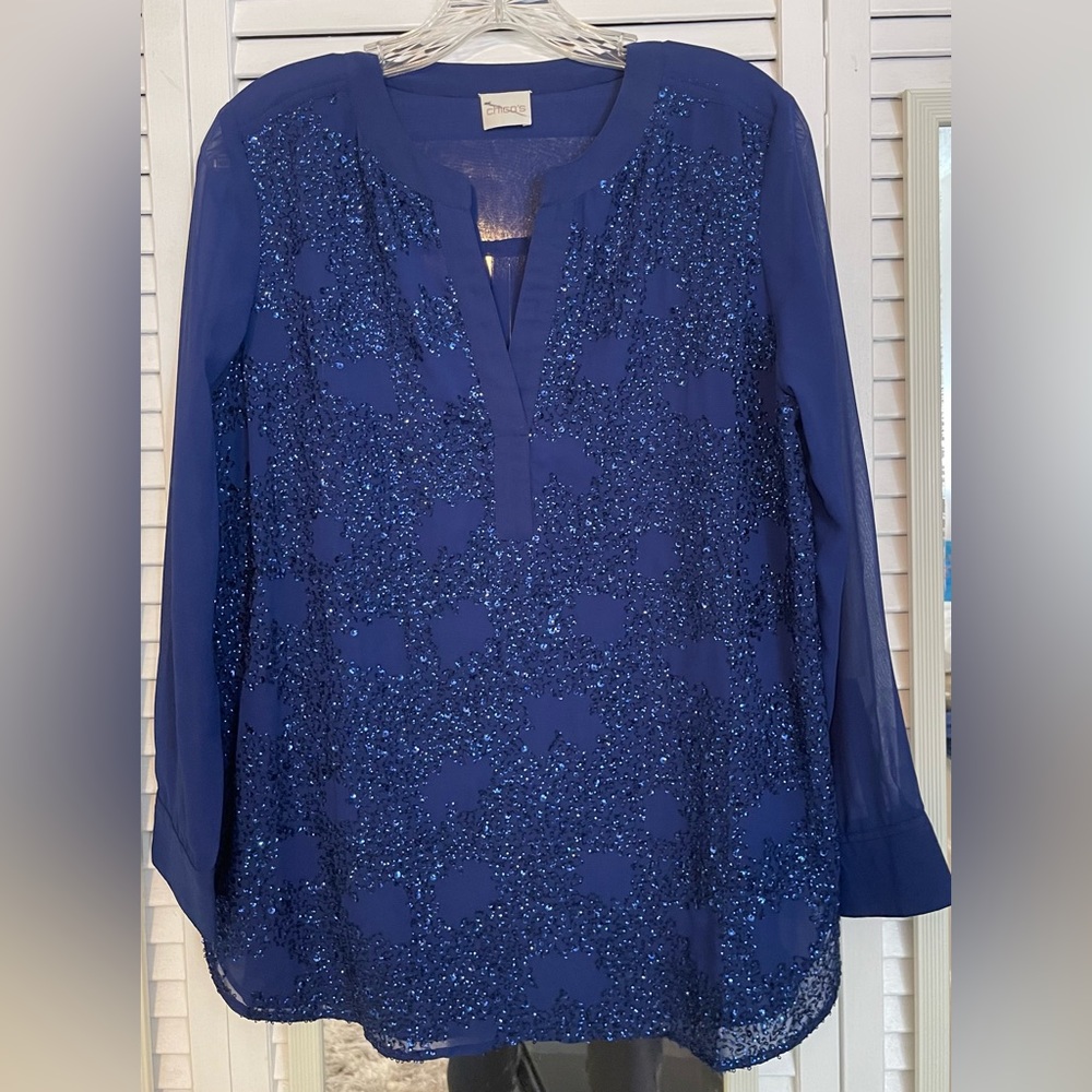 Chico beautiful blue blouse